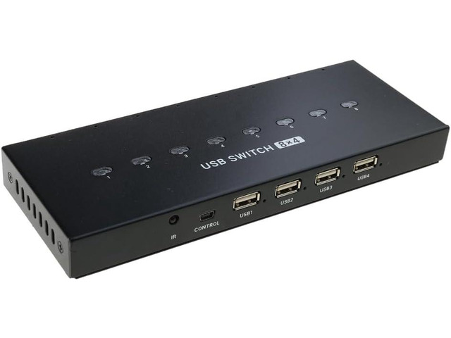 Hub Computer Print USB2.0 Manual Sharing Switching Printer Sharing Device USB Hub 8 Inputs ...
