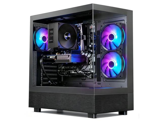 KOTIN Gaming PC, AMD Ryzen 7 8700F, GeForce RTX 5060 8GB DLSS4, 16GB DDR5 6000MHz, 1TB PCIe 4.0 SSD, 650W Gold PSU WiFi 7, Windows 11 Home, ARGB Prebuilt Gaming PC V27B