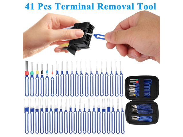 41Pcs Pin Extractor Terminal Removal Tool Terminal Ejector Connector ...