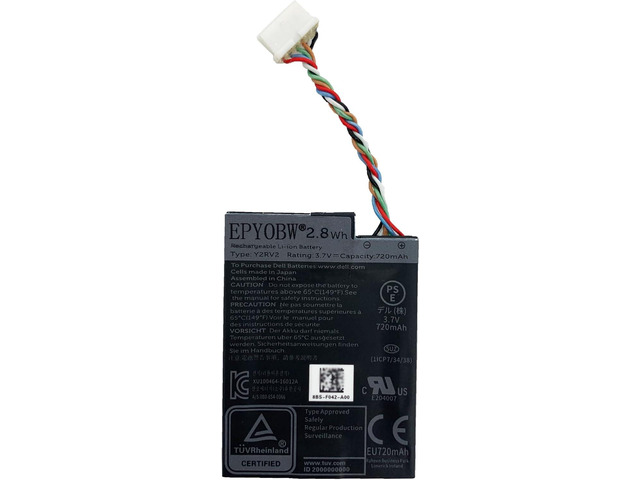 Y2RV2 Laptop Battery 2.8Wh 720mAh 3.7V Compatible with Dell PowerEdge ...