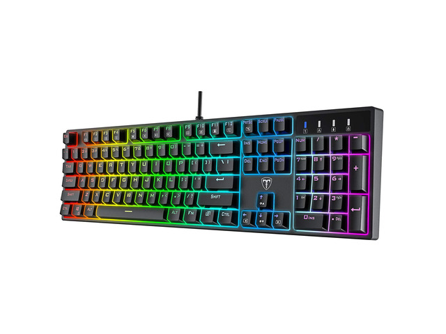 Clicky Keyboards Mechanical Gaming Keyboard, Blue Switch USB Wired Keyboard, 20 RGB ...