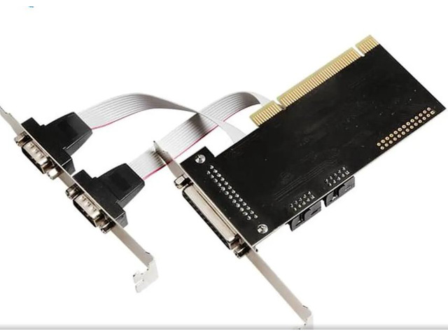 Serial Riser PCI to 2 port Serial 1 port parallel Riser Card ADD ON CARD RS-232 ...