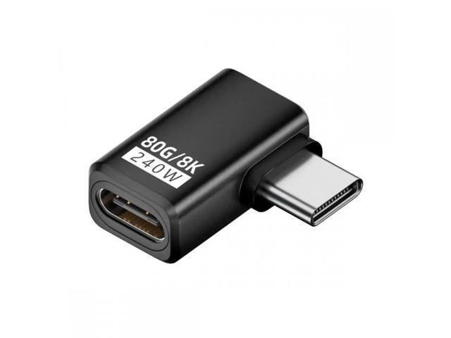 Fix Cable Strain with USB 5.0 Angled Extension Adapter 80Gbps Cord