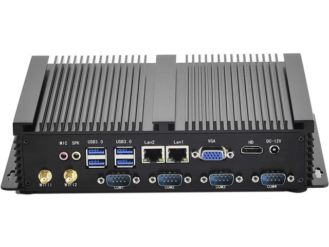 Fanless Mini PC, Mini Desktop PC, Industrial Computer Intel Core i5 ...
