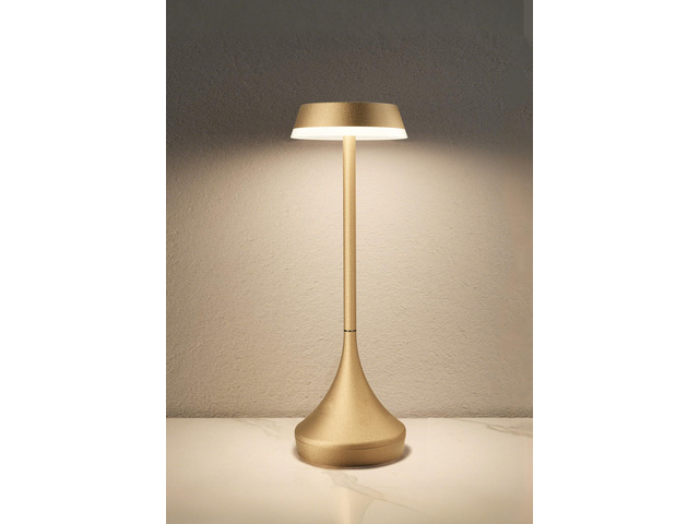 SCOPOW 2-Pack Rechargeable Cordless Table Lamp – 6000mAh Battery, 3-Color Dimmable, 300 Lumens, USB-C, For Indoor/Outdoor Use (Gold)