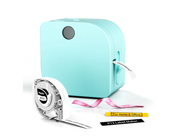 Labelizer Machine Label Maker Machine with Tape, P12 Bluetooth Small Label Maker with ...
