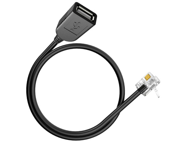 Usb Rj9 USB to Rj9 Female to Male, 4p4c 4-Pin Adapter, Compatible with Most ...