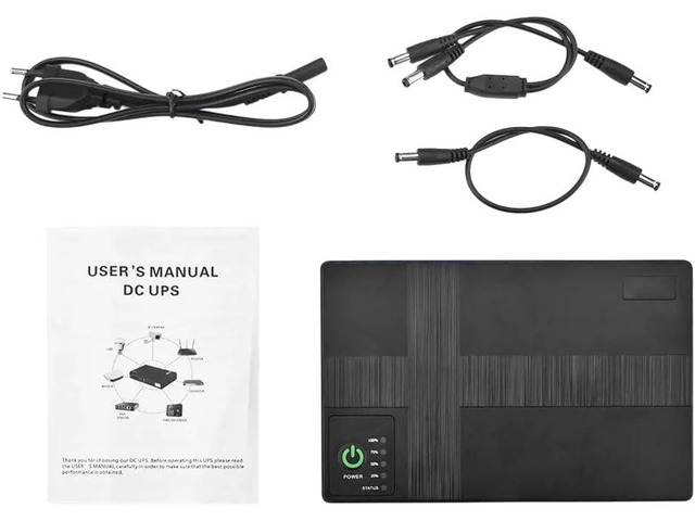 Emergency Backup Power DC UPS Battery Backup 10400mAh for Wi-Fi Router