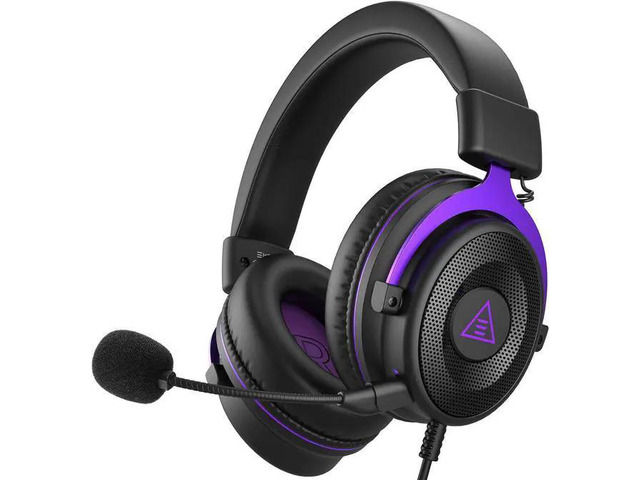 WISDUM EKSA E900 Headset with Microphone for PC, PS4,PS5, - Detachable Noise Canceling Mic, 3D Surround Sound, Wired Headphone for Gaming, Computer, Laptop, 3.5MM Jack