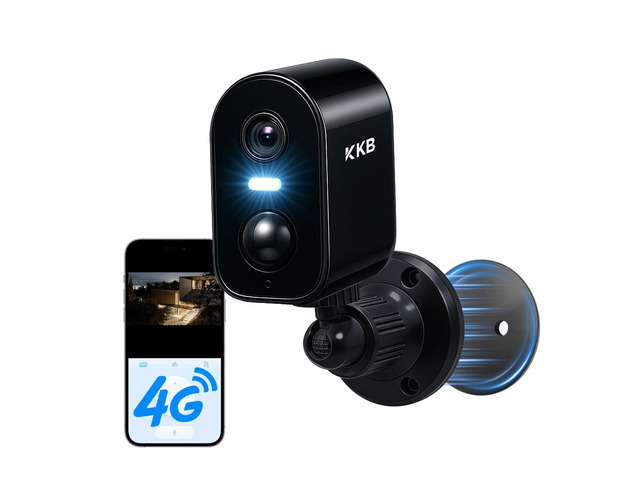 KKB 4G LTE Cellular Security Cameras Wireless Outdoor, Magnetic Mount ...