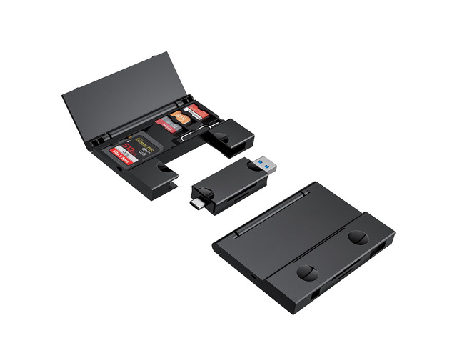 Multi-Function Card Reader Storage Box, USB3.0 High Speed Mobile Phone ...