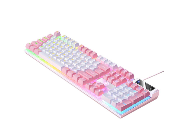 Gaming Keyboard Wired E-Sports Key Board RGB Backlit Computer Keyboard ...