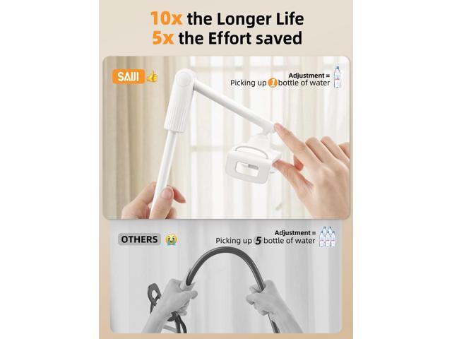 Gooseneck Holder Tablet Arm Holder For Bed Gooseneck Tablet Holder For Bed, 47 Inch Flexible Long Arm IPad Stand