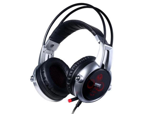 E95X Physical Multi-Channel Vibration Gaming Headset Noise Canceling Headphones with Mic for PS4 FPS Game