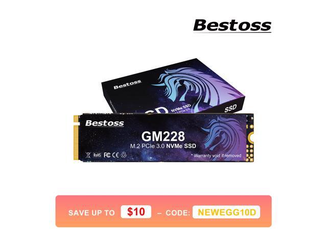 Bestoss 2TB M.2 PCIe NVMe 2280 SSD Gen3.0 x4 3D NAND Internal Solid State Drive, Seq. Read Speeds Up to 2200MB/s, Compatible with Desktop or Laptop