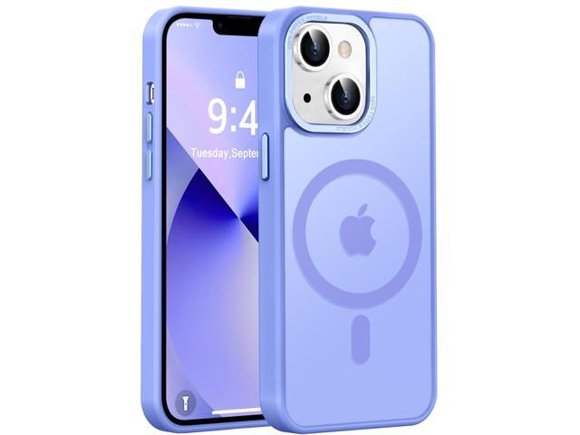 Magnetic Case for iPhone 14 and 13 Shockproof Slim Cover Light Purple