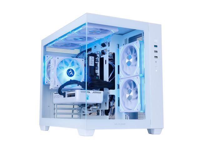 Mloong Gaming PC Desktop, AMD Ryzen 7 8700F 4.1 GHz (5.0Ghz Turbo), NVIDIA RTX 5060 Ti 8GB GDDR7, 1TB Gen4 NVMe SSD, 32GB 6000Mhz DDR5 RAM, 650W PSU, Wi-Fi, Win 11 Home Prebuilt PC, White