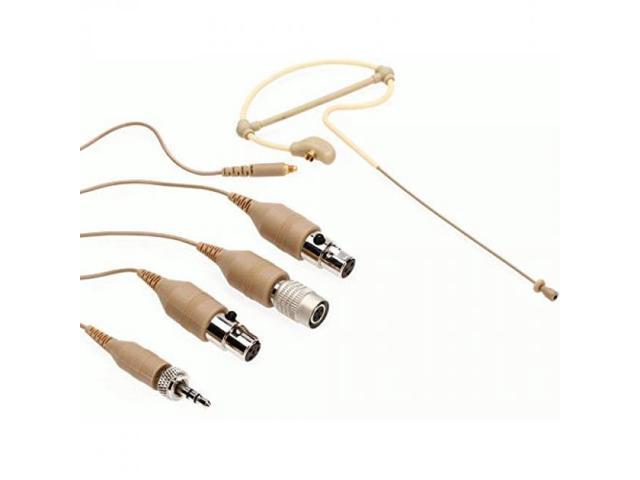 Samson SE10x Omni Earset Mic w/ 4x Adapter Cable, 3mm Capsule, Single Ear, Beige