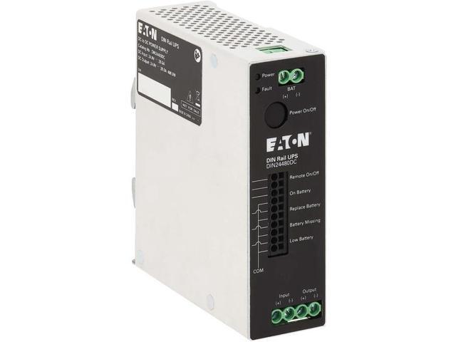 Eaton 480W 24V DC DIN Rail Industrial UPS - Hardwire Input/Output - DIN Rail UPS - 3 Minute Stand-by - 24 V DC Input - 24 V DC Output - Single Phase - LED Display - 1 x Hardwired