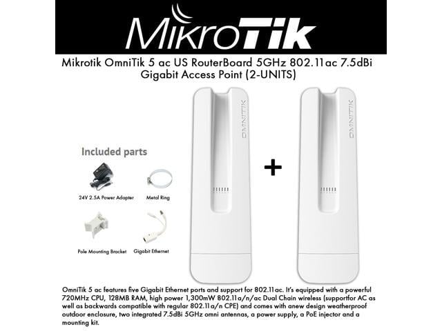 Mikrotik Omnitik 5 Ac Rbomnitikg 5hacd Us Routerboard 5ghz 802 11