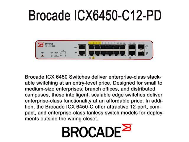 Brocade Communications - ICX6450-C12-PD - Brocade ICX 6450-C12-PD