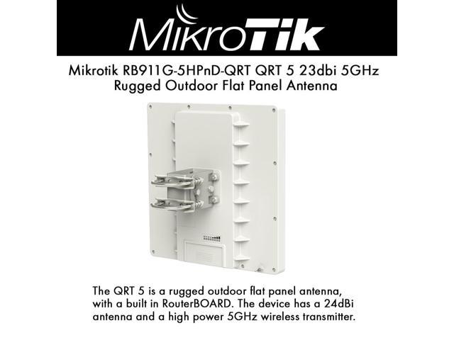 voorkomen Afstotend cliënt Mikrotik QRT 5 RB911G-5HPnD-QRT 24dBi 5GHz Wrls Outdoor Flat Panel Antenna  US - Newegg.com