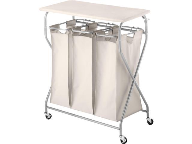Whitmor 6640 4982 Easylift Laundry Sorter Table Newegg Com