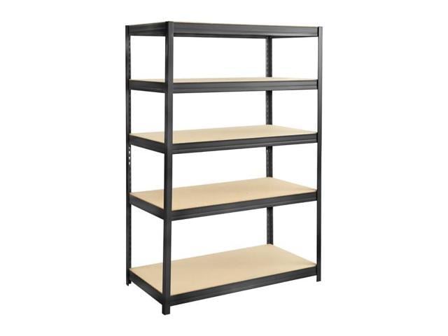 Photo 1 of Boltless Steel/particleboard Shelving, Five-Shelf, 36w X 24d X 72h, Black