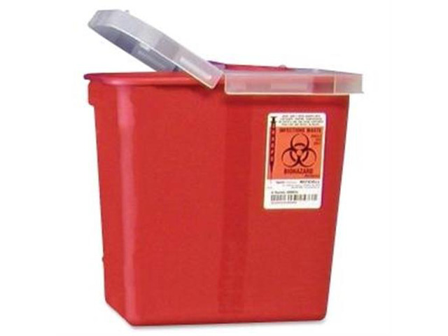 Monoject Chimney-Top Sharps Container 4 Quart, Small, Autoclavable