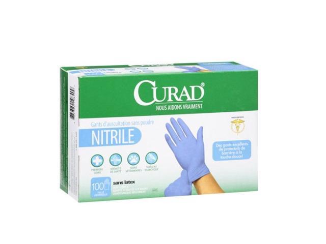 Curad powder free exam gloves 3 to 100 ct boxes gloves 