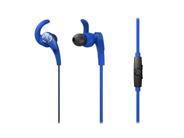 Audio-Technica ATHCKX7iS SonicFuel In-Ear Headphones W/In-line Mic -Blue