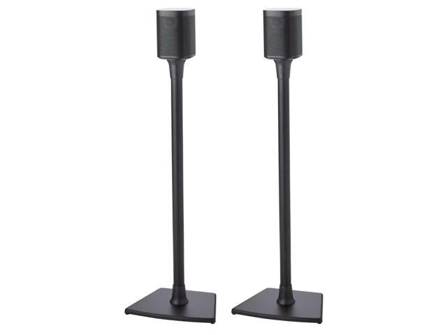 Sanus Wireless Speaker Stands for Sonos ONE, PLAY:1, and PLAY:3 - Pair (Black)