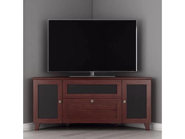 Furnitech 61 Ft61sccdc Tv Stand Media Console Dark Cherry Newegg Com