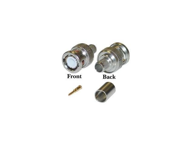 Cable Wholesale RG6 BNC Male Crimp Connector - 3 Piece - Newegg.com