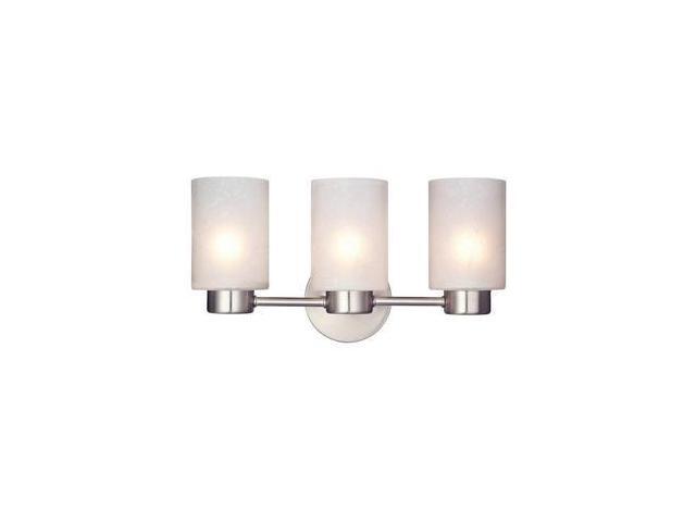 Westinghouse 62279 3 Light Medium Base 15 75 Sylvestre Westinghouse 62279 3 Light Medium Base 15 75 Sylvestre Brushed Nickel Finish With Frosted Seeded Glass Wall Fixture