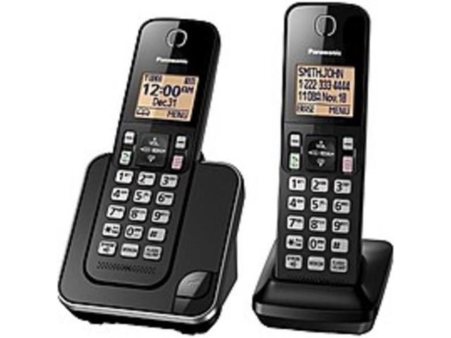 Refurbish Panasonic KX-TGC352B 2 Handset Cordless Phone w/ Wall Mountable/Mount Included