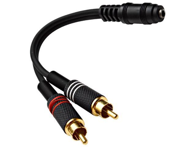SA-iERQM25-25 Foot 1//8 Inch 3.5mm Stereo TRS Male to 1//4 Inch 6.35mm Male Audio Patch Cable Seismic Audio