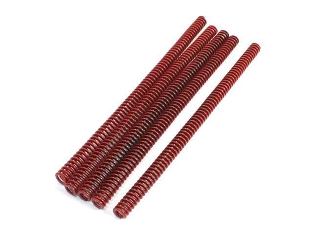 15x8.5x300mm US Standard Red Chromium Alloy Compression Spring 5 Pcs