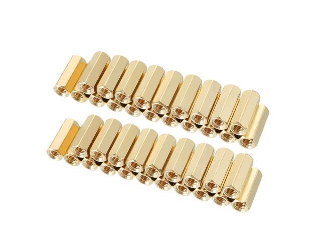 Brass 6.25 Length, Zinc Plated #8-32 Screw Size Pack of 1 Hex Standoff 0.25 OD Female 