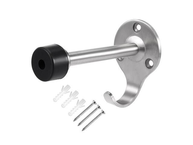 304 Stainless Steel Brushed Bathroom Hook Style Wall Mounted Door Stopper Holder 304 Stainless Steel Brushed Bathroom Hook Style Wall Mounted Door Stopper Holder