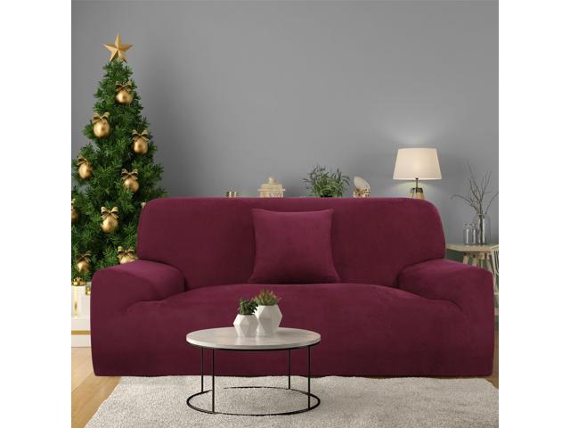 Velvet Plush Sofa Cover Loveseat Couch Slipcover Machine Washable Velvet Plush Sofa Cover Loveseat Couch