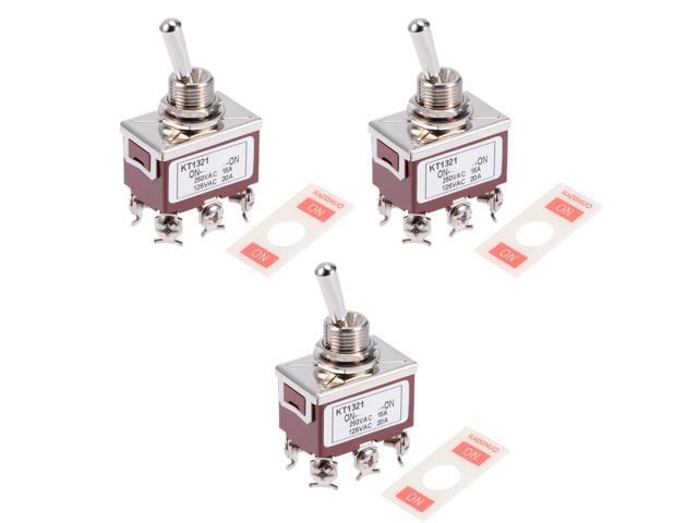 Heavy Duty 20A//125V 4PDT ON-ON Toggle Switch w//Waterproof Boot.. USA SELLER!!!