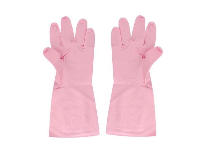 pink dish gloves