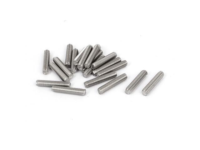 M4 x 25mm 304 Stainless Steel Fully Threaded Rod Bar Studs Hardware 50 Pcs 