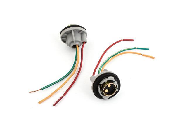 3156 3157 4157 Pre-Wired Harness Socket For LED Signal Lights Brake Light 2Pcs