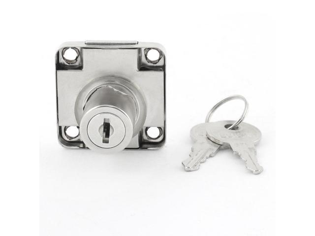 Global Bargains Home Square Metal Desk Drawer Locking Security