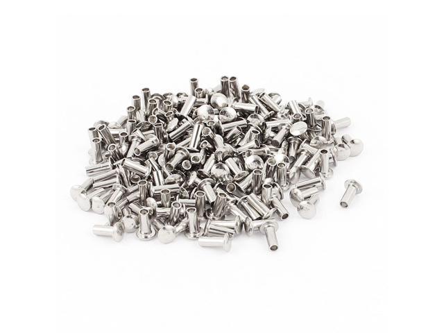 200 Pcs 3//32/" x 1//4/" Round Head Copper Solid Rivets Fasteners for electrical \