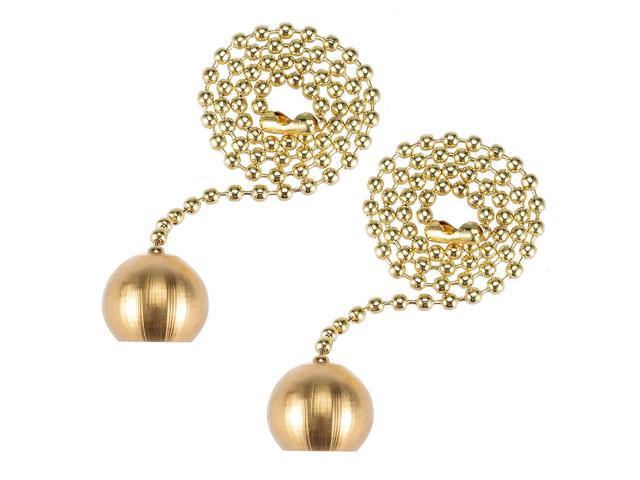 12 Inch Brass Pull Chain Ornaments, Ceiling Fan Pull Chain Ornaments