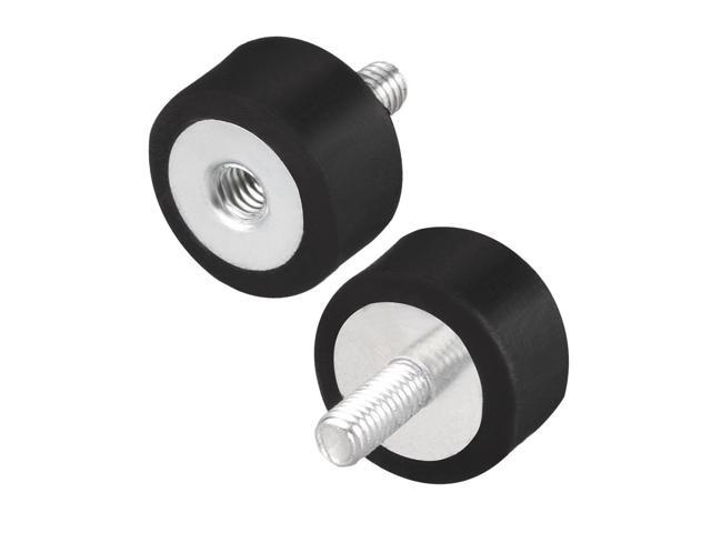 uxcell 20 x 20mm Rubber Mounts,Vibration Isolators,Shock Absorber with M6 x 18mm Studs 2pcs 