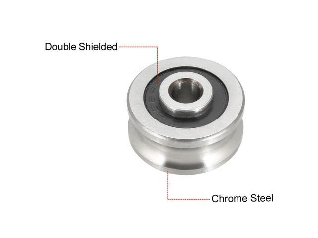 New 1pcs SG20 U Groove Sealed Ball Track Guide Bearing Textile Machine 6*24*11mm